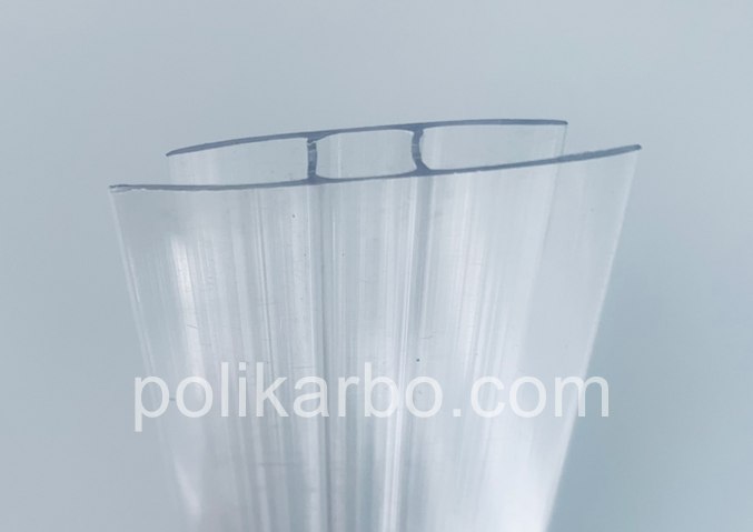 Соединительный H-образный неразъемный профиль 6 мм